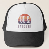 Casquette 80e anniversaire Retro Sunset (Devant)