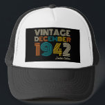 Casquette 80th Birthday Vintage 1942 Limited Edition Trucker<br><div class="desc">80e anniversaire Vintage 1942 Limited Edition Cadeau</div>