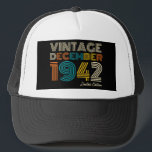 Casquette 80th Birthday Vintage 1942 Limited Edition Trucker<br><div class="desc">80e anniversaire Vintage 1942 Limited Edition Cadeau</div>