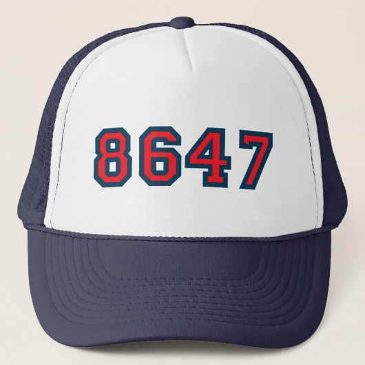 Casquette 8647 Résistance anti-Trump (Devant)