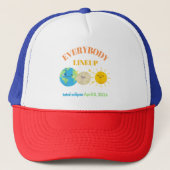 Casquette 8 avril 2024 Funny Earth Moon Sun Cute (Devant)