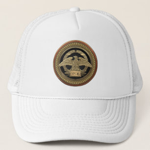 Casquette [900] Aigle impérial d'or romain sur médaillon d