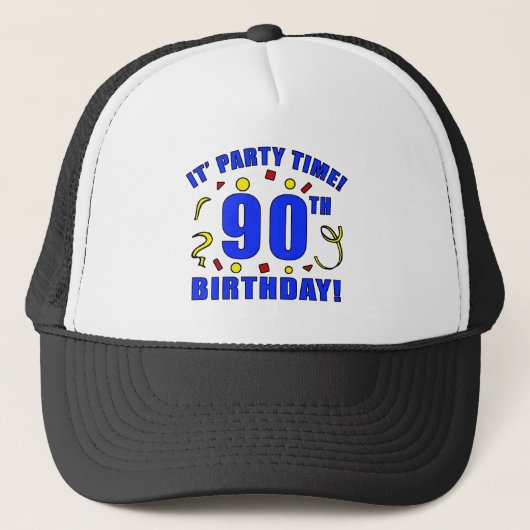 Casquette 90e anniversaire Fête Heure (Devant)