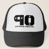 Casquette 90e anniversaire ou toute année s'en sortir (Devant)