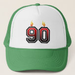 Casquette 90th Birthday<br><div class="desc">Milestone 90th Birthday Party trucker hat</div>