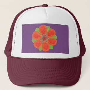 Casquette à fleurs