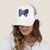 Casquette à papillon de fleurs mixtes (En situation)