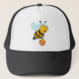 Casquette Abeille de miel et pot heureux de miel