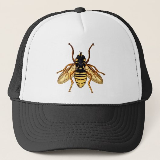 Casquette Abeille jaune vintage (Devant)