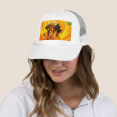 Casquette Abeille sur une fleur (En situation)