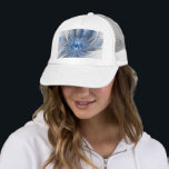Casquette Abstract Blue Gray Watercolor Fractal Art Flower<br><div class="desc">Unique fantasy flower with shades of blue and gray,  abstract and elegant.
Design for your trucker hat and more.</div>
