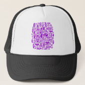 Casquette Abstrait 100813 - Violet (Devant)