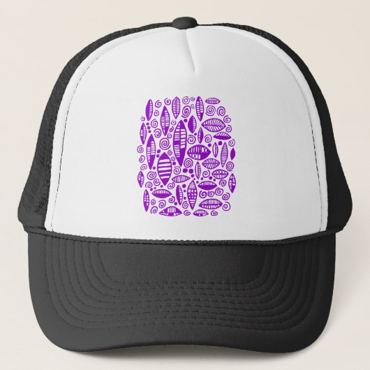 Casquette Abstrait 100813 - Violet (Devant)