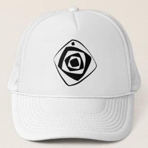Casquette Abstrait à main - Art magnifique blanc géométrique