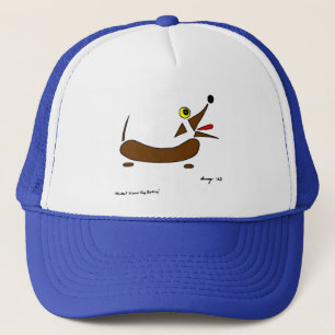 Casquette abstrait de chien de saucisse