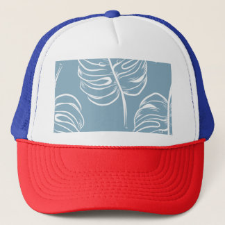 Casquette Abstraite Feuille Tropicale : Verdure transparente