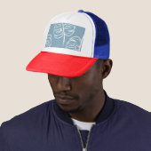 Casquette Abstraite Feuille Tropicale : Verdure transparente (En situation)