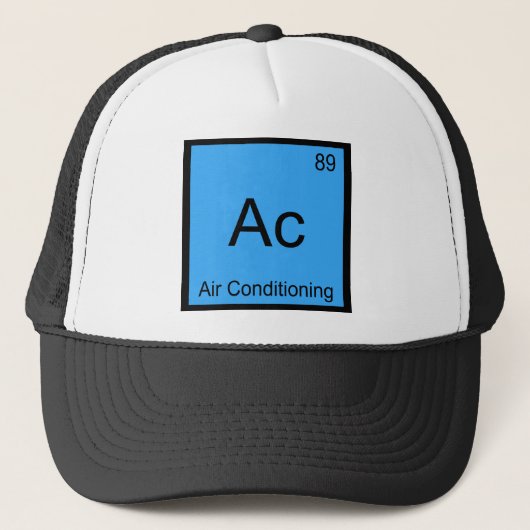 Casquette Ac - Air conditionné Chimie Élément Symbole Tee (Devant)