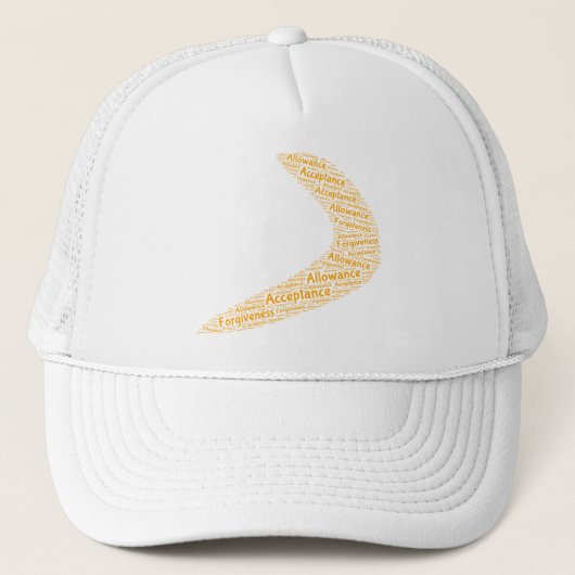 Casquette Acceptation de boomerang, allocation, plafond de p (Devant)