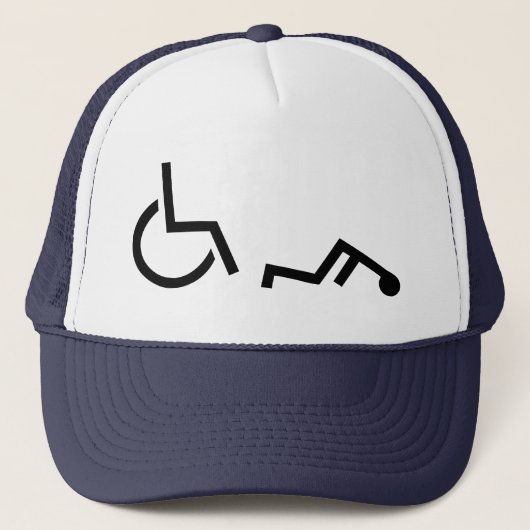 Casquette Accident de fauteuil roulant (Devant)