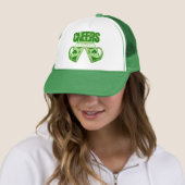 Casquette Acclamations vertes de bière (En situation)