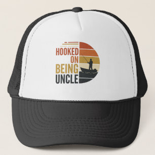 Casquette Accroché à être Oncle Pêche Graphique Vintage_1