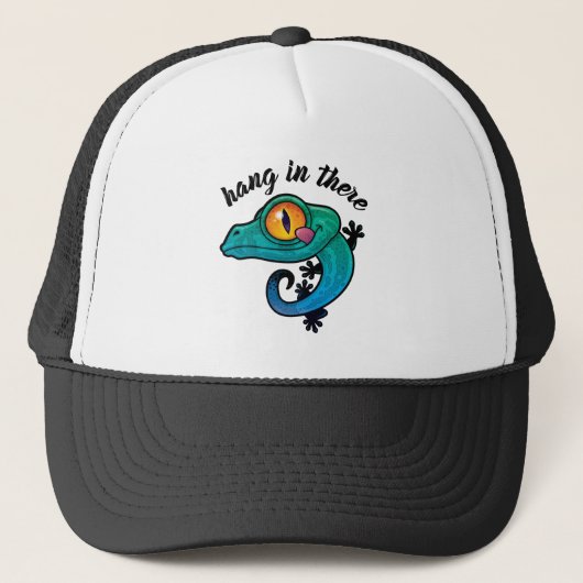 Casquette Accrochez-Vous Là Gecko Coloré (Devant)
