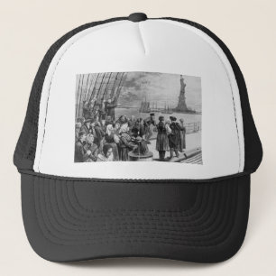 Casquette Accueil à la terre de l'absence de l'île d'Ellis