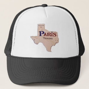 Casquette Accueil vers Paris, le Texas
