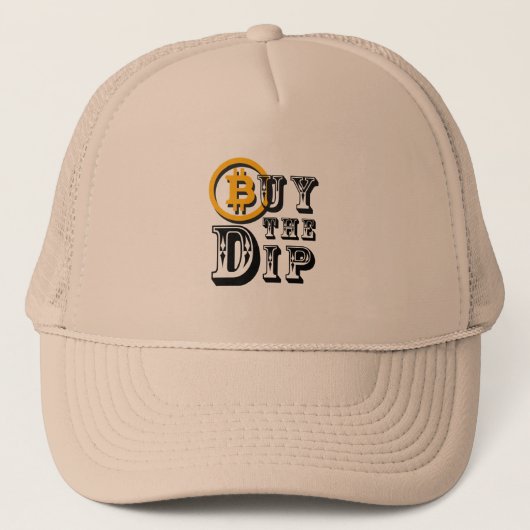 Casquette Acheter Bitcoin dans la baisse (Devant)