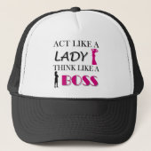 Casquette Acte comme Madame Think Like A BOSS (Devant)