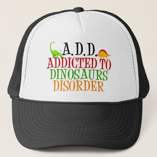 Casquette Addicé au trouble des dinosaures (Devant)