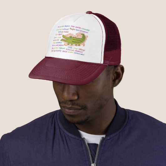 Casquette Adieu et bonne chance de Groupe, Alligator (En situation)