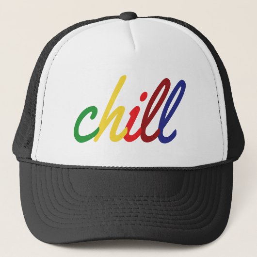 Casquette Adolescente détendue couleurs rétro (Devant)