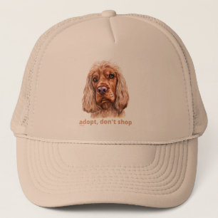 Casquette ADOPTER, NE PAS SHOP (Anglais Cocker Spaniel)