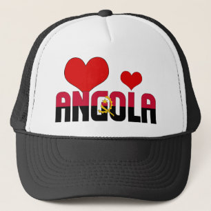 Casquette Adorable Angola Coeurs Drapeau Patriotique