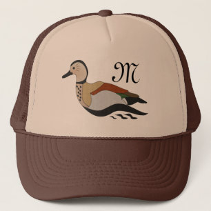 Casquette Adorable Ringed Teal Duck Swimming