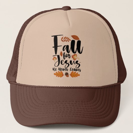 Casquette Affaire For Jesus He Never Leaves Thanksgiving Chr (Devant)