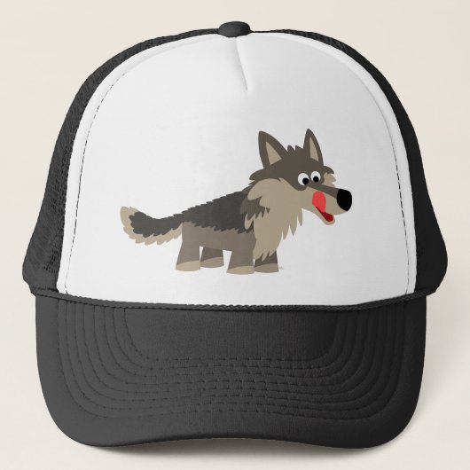 Casquette affamé de loup de bande dessinée (Devant)