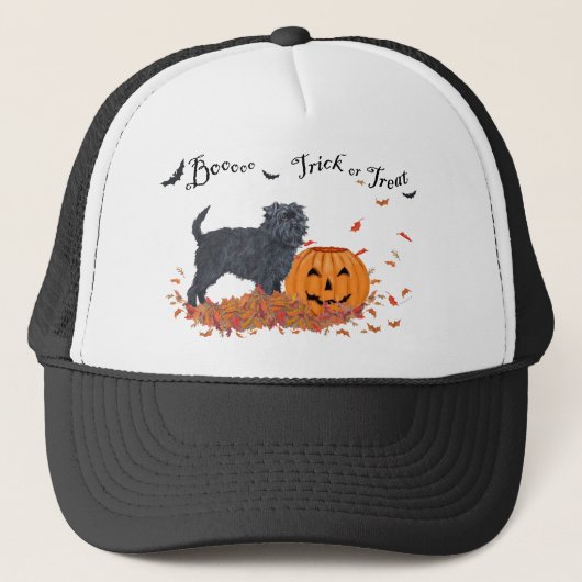Casquette Affenpinscher Halloween (Devant)