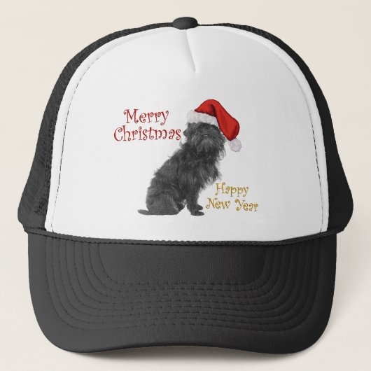 Casquette Affenpinscher Noël (Devant)