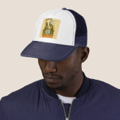 Casquette Affiche de bière Bock vintage : Antique Goat Saloo (En situation)