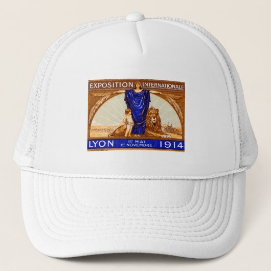 Casquette Affiche de l'Exposition Internationale de Lyon 191 (Devant)