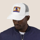 Casquette Affiche de l'Exposition Internationale de Lyon 191 (En situation)