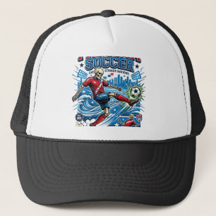 Casquette Affiche de style squelette de football de Panama N
