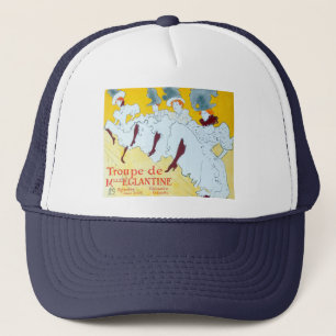 Casquette Affiche de Toulouse Lautrec Jeune Fille Jaune Dans