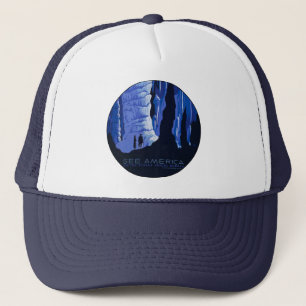 Casquette Affiche de voyage de spéléologie Cavernes Voyage V