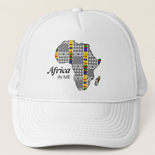 Casquette Afrique EN ME Kente Adinkra Afrique Trucker Chapea