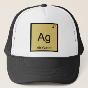 Casquette Ag - Air Guitar Chemistry Element Symbol Music T-s