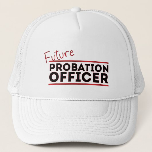 Casquette Agent de probation futur (Devant)